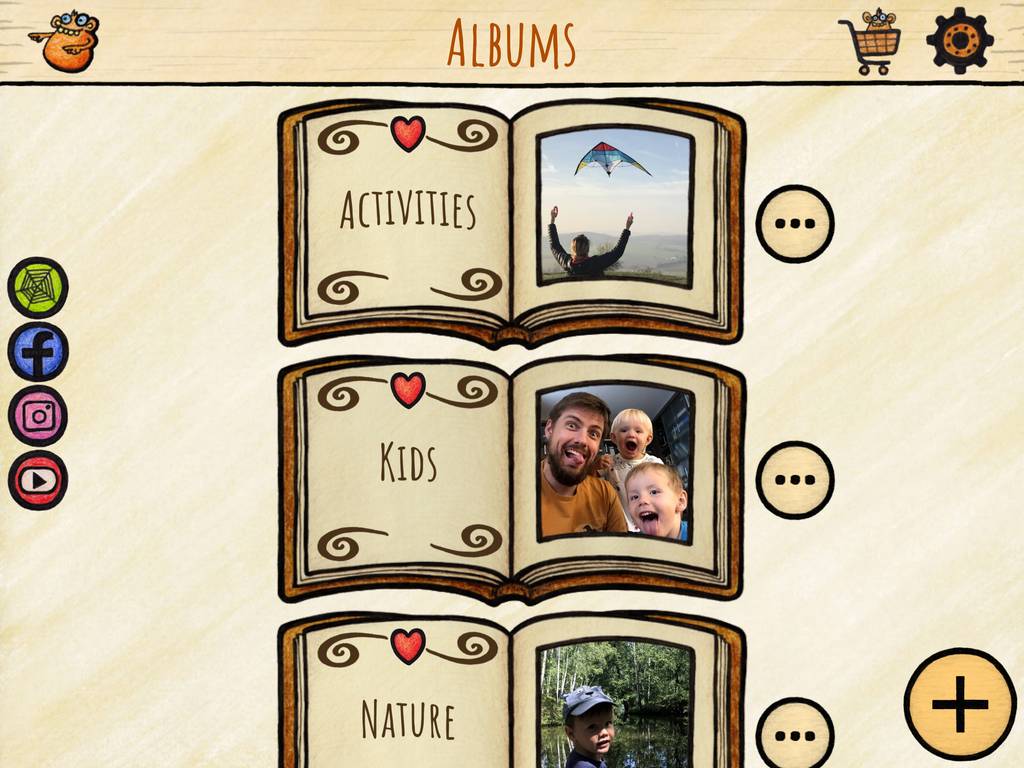 Personalize kids' favorites into custom albums.