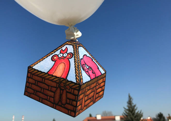 Create your own Edzee hot air balloon!